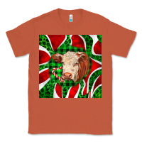 Copper christmas hereford cow face Classic Tee - LillyAllenDesigns