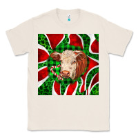 Natural christmas hereford cow face Classic Tee - LillyAllenDesigns