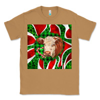 Toasted Coconut christmas hereford cow face Classic Tee - LillyAllenDesigns