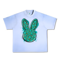 Grape Ice gemstone rabbit Urban Heavy Tee - Artiststas