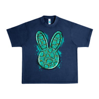 Navy gemstone rabbit Urban Heavy Tee - Artiststas