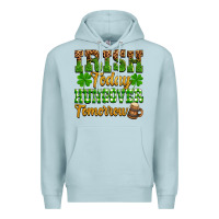 Blue Mist St. Patrick's Irish today hungover tomorrow Premium Hoodie - OliviaCreatesArt