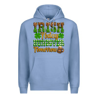 Colony Blue St. Patrick's Irish today hungover tomorrow Premium Hoodie - OliviaCreatesArt