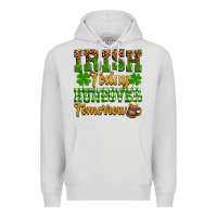 Dove Grey St. Patrick's Irish today hungover tomorrow Premium Hoodie - OliviaCreatesArt