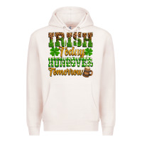 Pale Pink St. Patrick's Irish today hungover tomorrow Premium Hoodie - OliviaCreatesArt