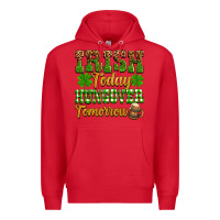 Red St. Patrick's Irish today hungover tomorrow Premium Hoodie - OliviaCreatesArt