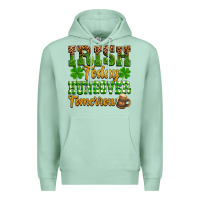 Seafoam St. Patrick's Irish today hungover tomorrow Premium Hoodie - OliviaCreatesArt