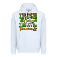 White St. Patrick's Irish today hungover tomorrow Premium Hoodie - OliviaCreatesArt
