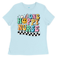 Baby Blue one happy nurse Ladies Tee - MaliasSmallBusiness