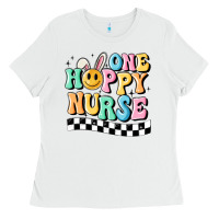 White one happy nurse Ladies Tee - MaliasSmallBusiness
