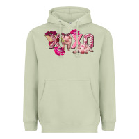 Matcha Valentine's Day Pig Xoxo Heavyweight Hoodie - FaDigitalArtStudio