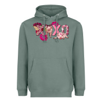 Sage Valentine's Day Pig Xoxo Heavyweight Hoodie - FaDigitalArtStudio