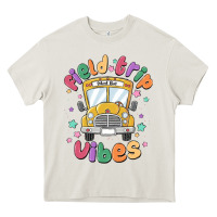 Cream field trip vibes Heavy Core Tee - MaliasSmallBusiness