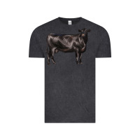 Vintage Black black angus cow Vintage Tee - LillyAllenDesigns
