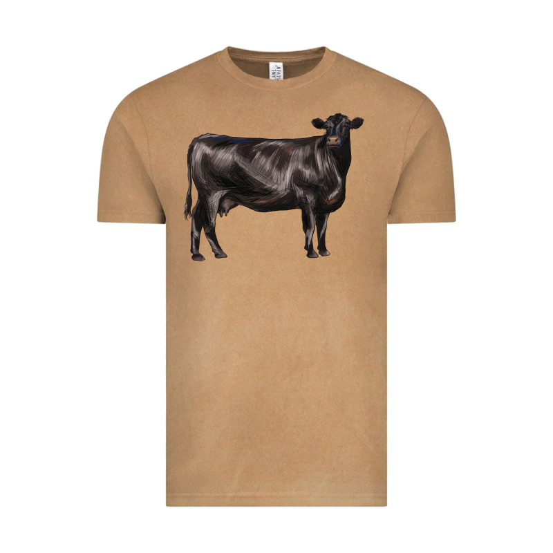 Black Angus Cow Vintage Tee by LillyAllenDesigns | Teevron