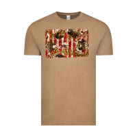 Vintage Coffee america, cowhide, leopard backgraund Vintage Tee - JahusDesignShop