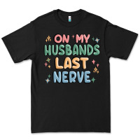 Black on my husbands last last nerve Premium Tee - MaliasSmallBusiness