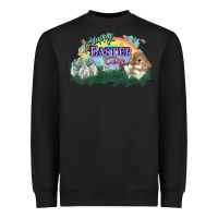 Black Happy Easter Day rainbow Heavyweight Sweatshirt - HowdyJamesFarm