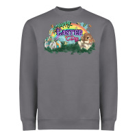 Storm Happy Easter Day rainbow Heavyweight Sweatshirt - HowdyJamesFarm
