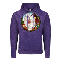 Cloud Purple silkie chicken christmas Vintage Hoodie - LillyAllenDesigns