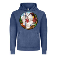 Vintage Denim silkie chicken christmas Vintage Hoodie - LillyAllenDesigns