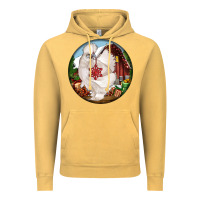 Vintage Mustard silkie chicken christmas Vintage Hoodie - LillyAllenDesigns