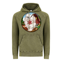 Vintage Olive silkie chicken christmas Vintage Hoodie - LillyAllenDesigns