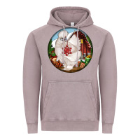 Vintage Zinc silkie chicken christmas Vintage Hoodie - LillyAllenDesigns