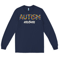 Navy Autism mom Long Sleeve Tee - Bettercallsaul