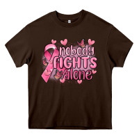 Nobody Fights Alone Cancer Heavy Core Tee | Teevron