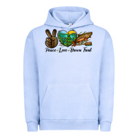 Pigment Grape Ice Peace Love Brown Trout Urban Hoodie - LillyAllenDesigns