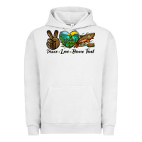 Pigment Lunar Rock Peace Love Brown Trout Urban Hoodie - LillyAllenDesigns