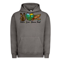 Pigment Tornado Peace Love Brown Trout Urban Hoodie - LillyAllenDesigns