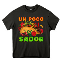 Asphalt un poco sabor with taco and pepper Heavy Core Tee - AdoDesignShop