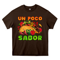 Chocolate Brown un poco sabor with taco and pepper Heavy Core Tee - AdoDesignShop