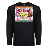 Black football sister tumbler Premium Sweatshirt - BundleAndBundleShop
