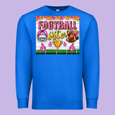 Football Sister Tumbler Premium Sweatshirt Designed By Bundleandbundleshop