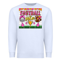 White football sister tumbler Premium Sweatshirt - BundleAndBundleShop