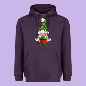 Christmas Gnome With Gift Heavyweight Hoodie Designed By Bundleandbundleshop