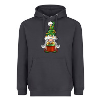 Smoke Christmas Gnome With Gift Heavyweight Hoodie - BundleAndBundleShop
