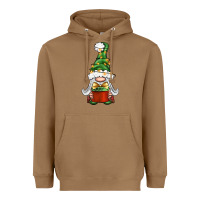 Toasted Coconut Christmas Gnome With Gift Heavyweight Hoodie - BundleAndBundleShop