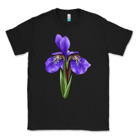 Black Iris Flower Classic Tee - LillyAllenDesigns