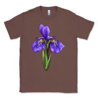 Chestnut Iris Flower Classic Tee - LillyAllenDesigns