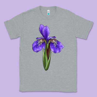 Iris Flower Classic Tee Designed By Lillyallendesigns