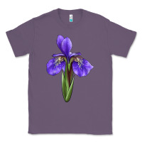 Lavender Iris Flower Classic Tee - LillyAllenDesigns