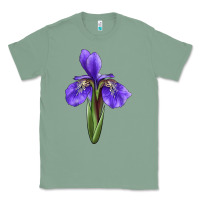 Sage Iris Flower Classic Tee - LillyAllenDesigns