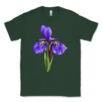 Sports Green Iris Flower Classic Tee - LillyAllenDesigns