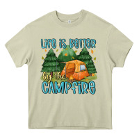 Mossy life is better by the camp fire Heavy Core Tee - MaliasSmallBusiness