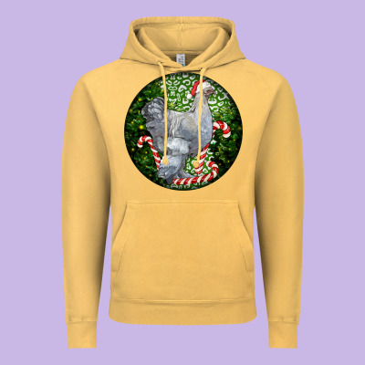 Brahma Chicken Christmas Vintage Hoodie Designed By Lillyallendesigns
