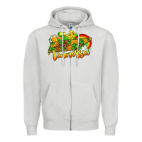 Dove Grey St. Patrick's Tennessee map Zipper Hoodie - OliviaCreatesArt